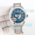 Swiss Grade 1 Copy Omega Aqua Terra Worldtimer 75th Anniversary Summer Blue Caliber 8938 Watch - New Arrival